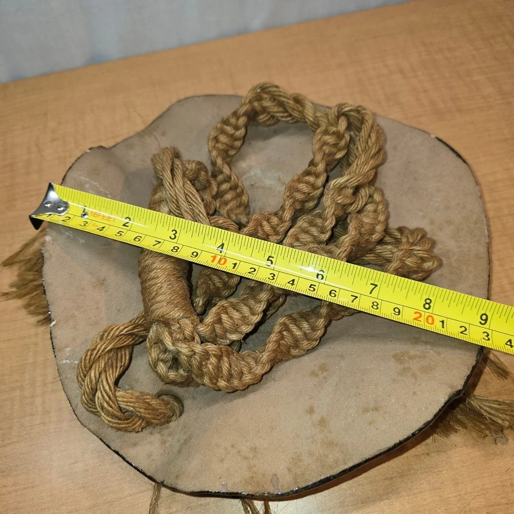 Bird Feeder Ceramic Rattan Brown Tan Hanging‎ Fruit Holder Earthy 9